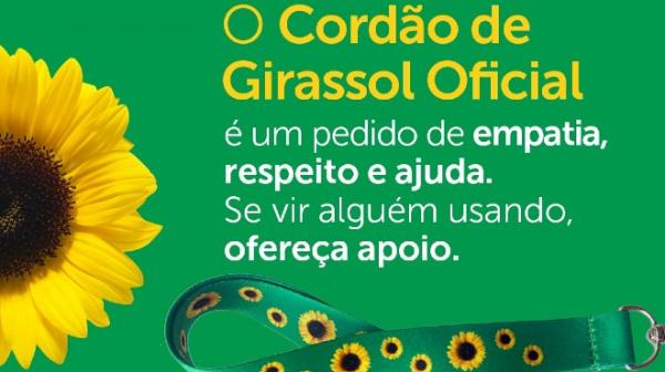 Shopping disponibiliza gratuitamente Cordão de Girassol Oficial