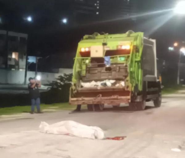 Gari é atropelado por caminhão de lixo em Maceió e morre