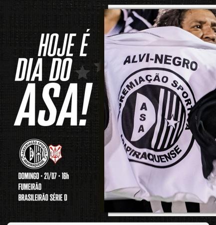 ASA enfrenta Sergipe neste domingo (21), em Arapiraca 