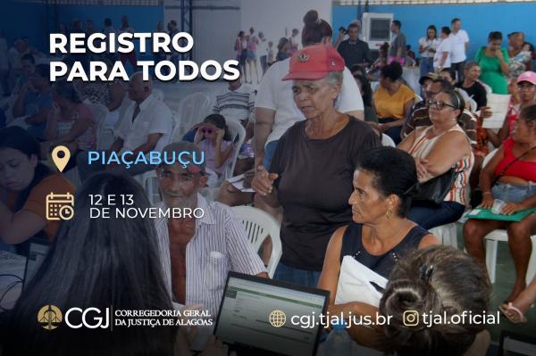 Registro Para Todos começa nesta terça (12) em Piaçabuçu