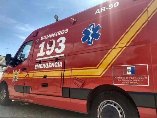 Homem sofre queimaduras após casa pegar fogo em Igreja Nova; bombeiros foram acionados