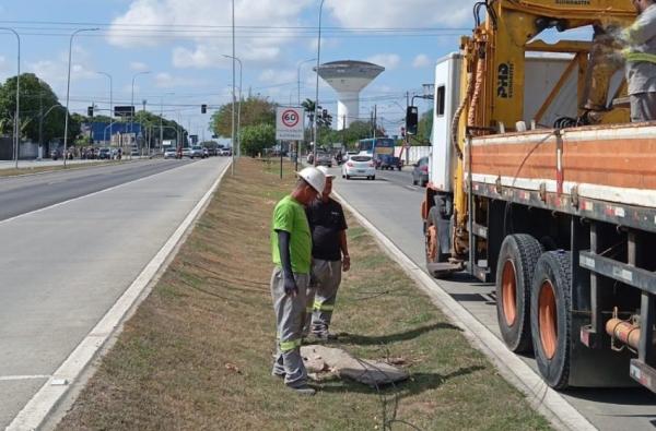 Mais de 15 mil metros de fios e cabos de cobre já foram furtados do viaduto da antiga PRF em Maceió, diz prefeitura