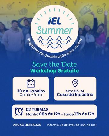 IEL/AL abre as inscrições para curso de verão gratuito