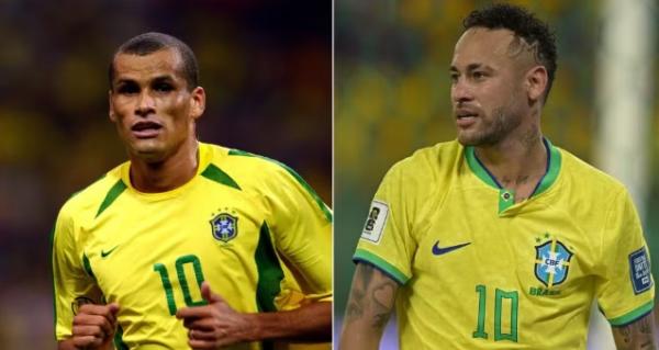 Neymar diz que jogaria em 2002 no lugar de Rivaldo, que responde: 'Certeza que não aconteceria'