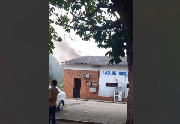 VÍDEO: Incêndio atinge laboratório no campus da Ufal em Rio Largo