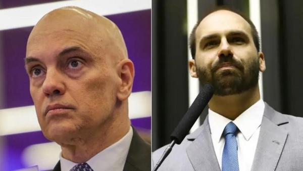 Moraes pede à PGR análise para apreender passaporte de Eduardo Bolsonaro; ex-presidente critica ação